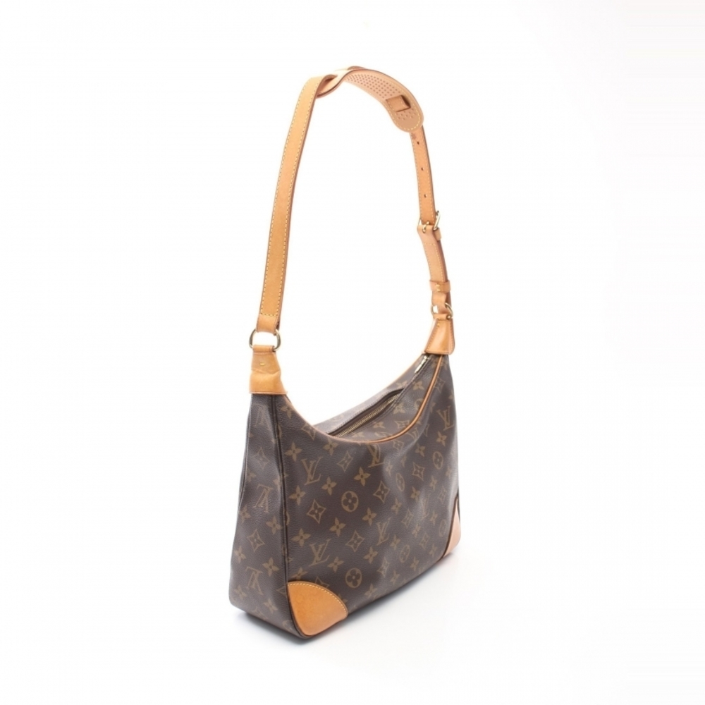 Louis Vuitton Boulogne PM Monogram Shoulder Bag Brown